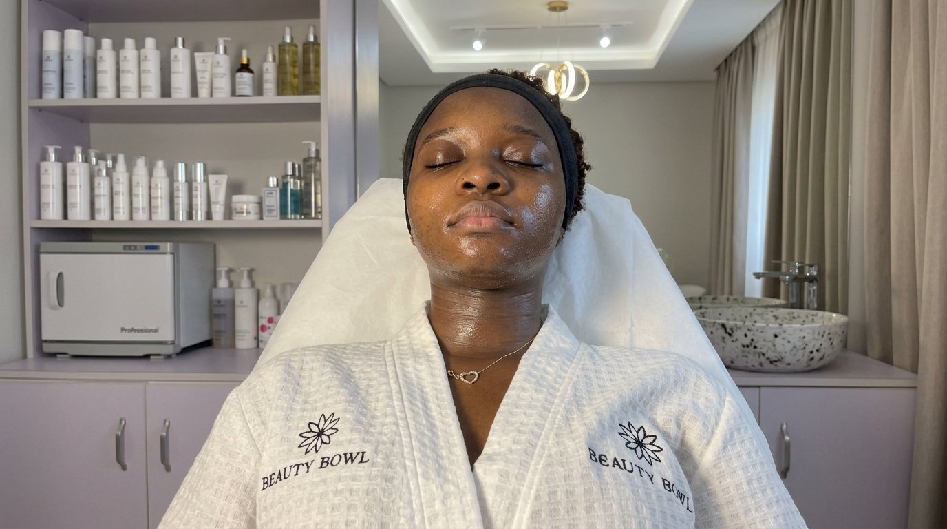 Facial and skincare service at Deluxe Glow Esthetic Bar