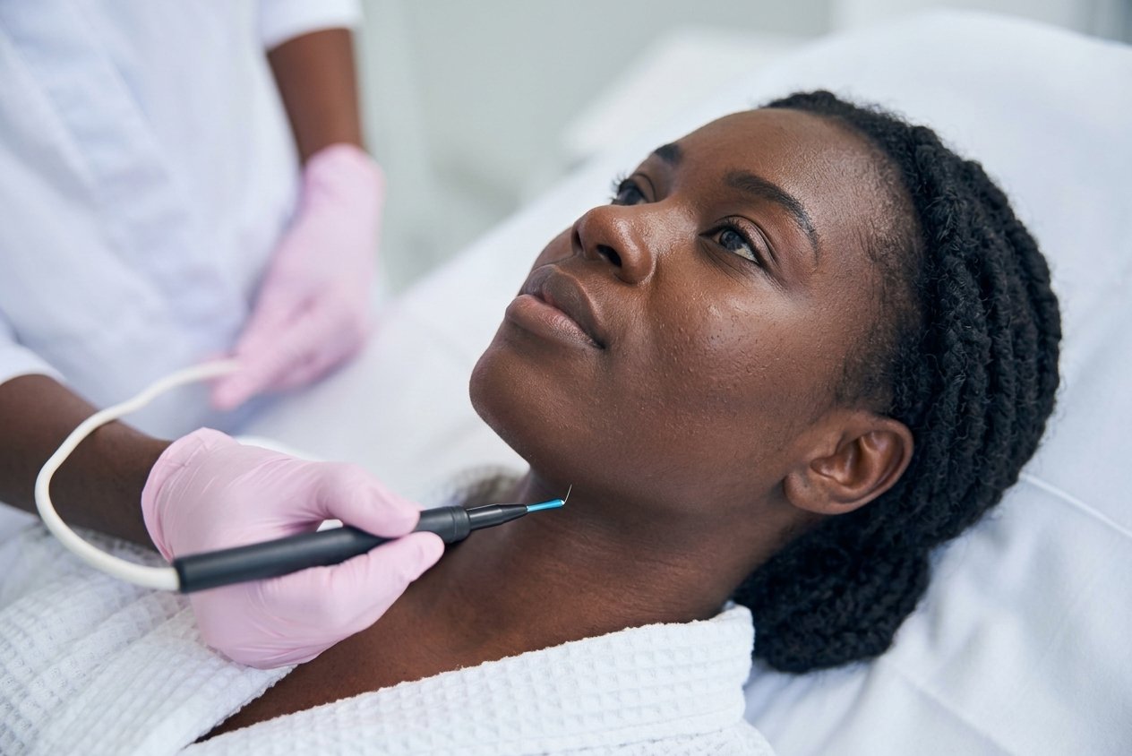 Aesthetic mole removal service at Deluxe Glow Esthetic Bar