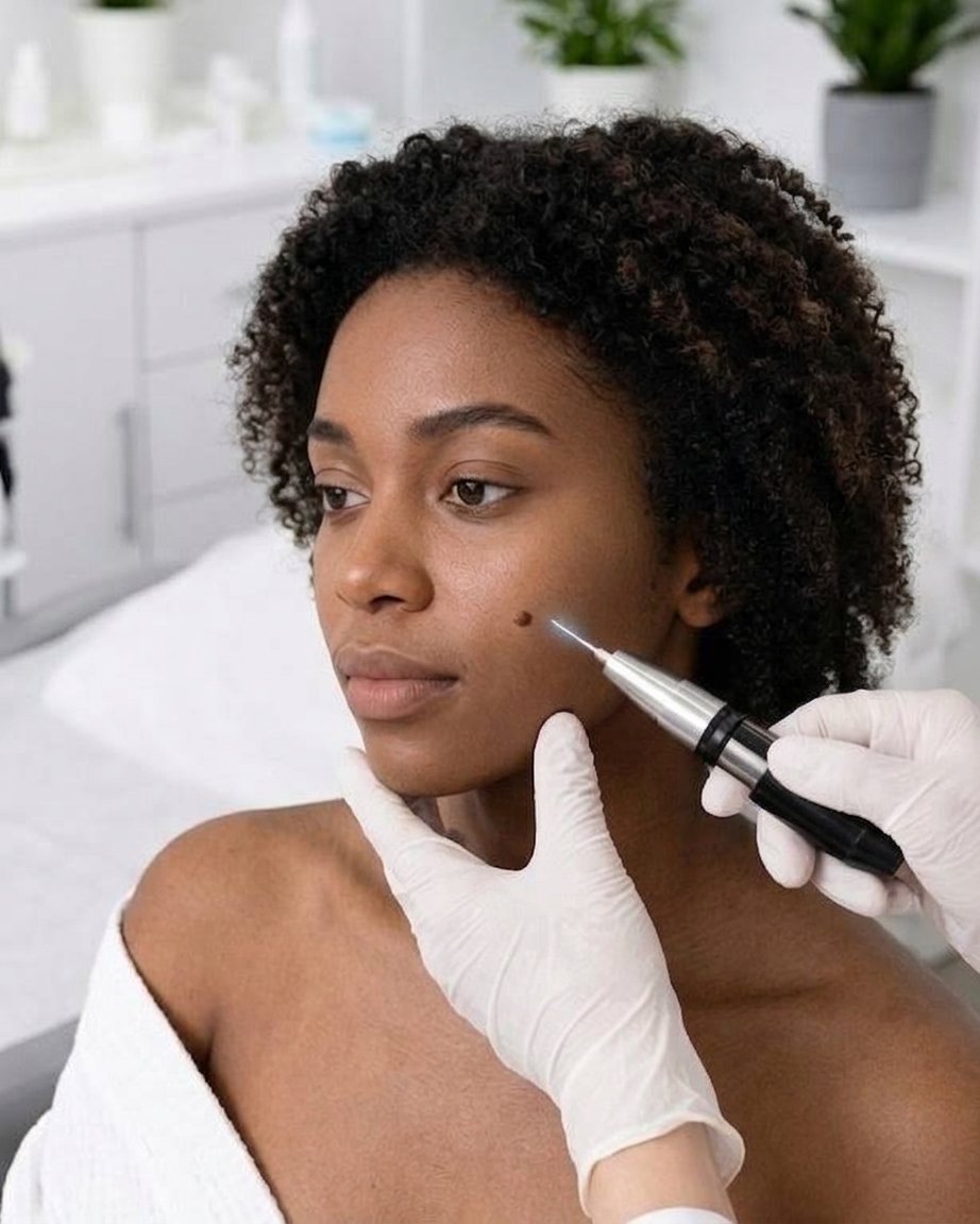 Aesthetic mole removal service at Deluxe Glow Esthetic Bar