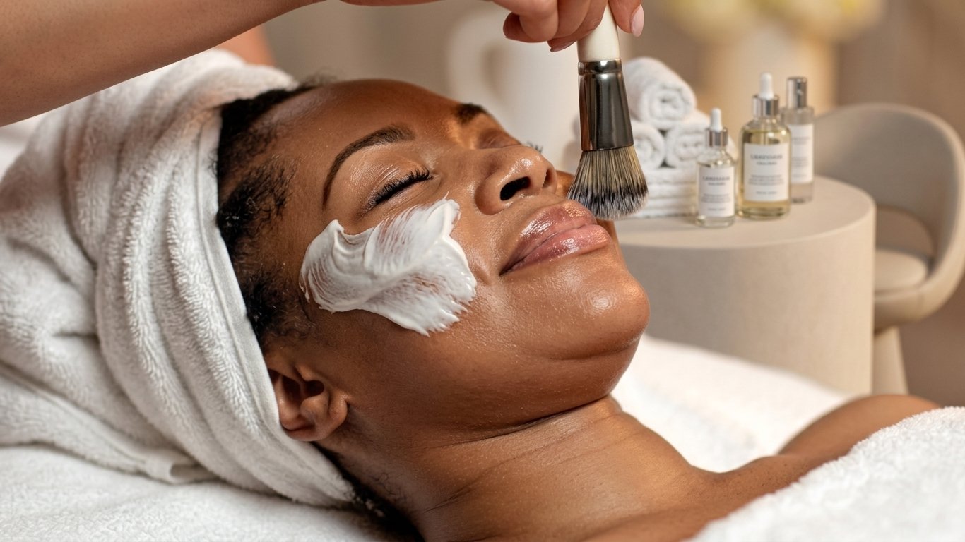 Facial treatments at Deluxe Glow Esthetic Bar