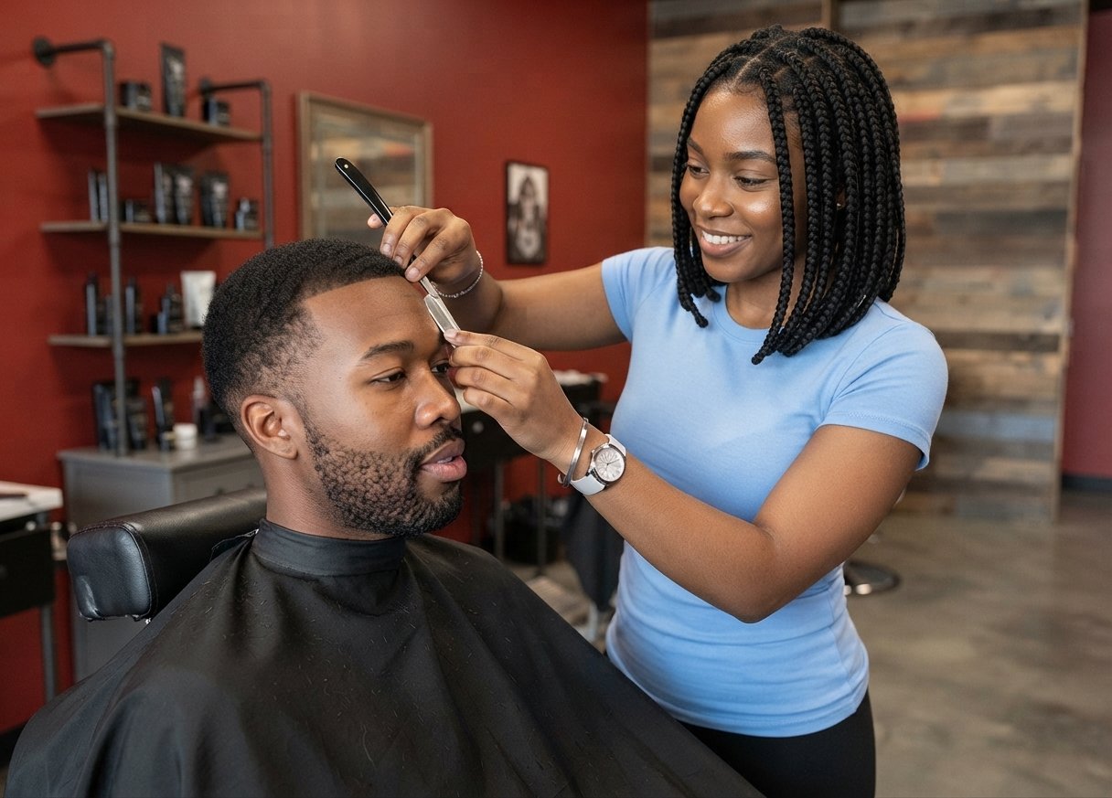 Men's grooming services at Deluxe Glow Esthetic Bar