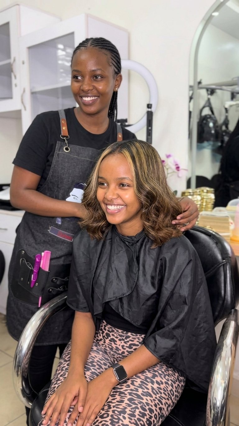 Natural hair styling service